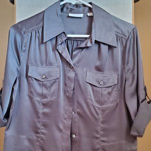 New York & Company Button Down Blouse - S